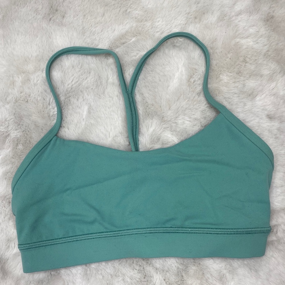 LULU LEMON TEAL SPORTS BRA size-4